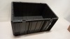 19 X BRAND NEW GREY PLASTIC STACKABLE CRATES - 64 X 45 X 33 CM (HIGH)