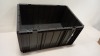 19 X BRAND NEW GREY PLASTIC STACKABLE CRATES - 64 X 45 X 33 CM (HIGH)