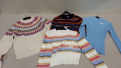 7 X BRAND NEW JACK WILLS KNITTED JUMPERS IN VARIOUS STYLES, COLOURS AND SIZES AND 2 X CARDIGANS IN VARIOUS SIZES AND STYLES