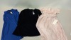 6 PIECE MIXED CLOTHING LOT CONTAINING STELLA MCCARTNEY BRA 32DD, SCOPES BLAZER SIZE 40S, COLMAR DRESS SIZE 8, DOLPHIN SWIMSUIT SIZE 34, JACK WILLS DRESS SIZE 10 AND A ADRIANNA PAPELL DRESS SIZE 8