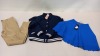 6 PIECE MIXED CLOTHING LOT CONTAINING A DAMSEL IN A DRESS SIZE 8, KENDAL & KYLIE SKIRT SIZE 12, JAMES LAKELAND DRESS SIZE 14, STELLA MCCARTNEY BODYSUIT SIZE 14, LEVIS JACKET SIZE 12 AND JACK WILLS CHINOS SIZE 28R
