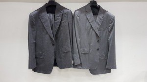 5 X BRAND NEW LUTWYCHE GREY SUITS IN SIZES44R,46R48R (PLEASE NOTE SUITS NOT FULLY TAILORED)