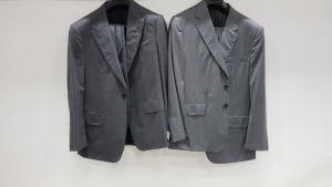 5 X BRAND NEW LUTWYCHE GREY SUITS IN SIZES 42R,44R,46R (PLEASE NOTE SUITS NOT FULLY TAILORED)