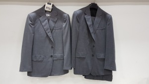 5 X BRAND NEW LUTWYCHE GREY TAILORED SUITS SIZES 38R,42R,40R,44R,40R (PLEASE NOTE SUITS NOT FULLY TAILORED)