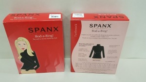 17 X BRAND NEW SPANX BOD-A-BING TURTLE NECK TUCK IN LINERS IN WHITE SIZE 1X
