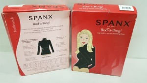 10 X BRAND NEW SPANX BOD-A-BING TURTLE NECK TUCK IN LINERS IN WHITE SIZE 3X