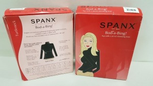 10 X BRAND NEW SPANX BOD-A-BING TURTLE NECK TUCK IN LINERS IN WHITE SIZE 3X