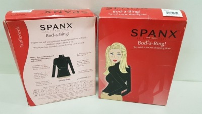 10 X BRAND NEW SPANX BOD-A-BING TURTLE NECK TUCK IN LINERS IN WHITE SIZE 3X