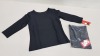 20 X BRAND NEW SPANX THREE QUARTER BOAT NECK TOP IN BLACK, SIZE MEDIUM RRP $58.00 (TOTAL RRP $1168.00)