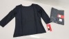 20 X BRAND NEW SPANX THREE QUARTER BOAT NECK TOP IN BLACK, SIZE SMALL RRP $58.00 (TOTAL RRP $1168.00)