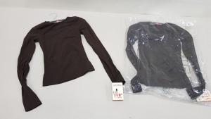 27 X BRAND NEW SPANX CLASSIC LONG SLEEVE BITTERSWEET SHAPING TOPS SIZE SMALL