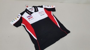 15 X BRAND NEW OFFICIAL LICENSED HONDA PRODUCT TEAM HONDA POLO SHIRTRS SIZE XS, SMALL AND MEDIUM