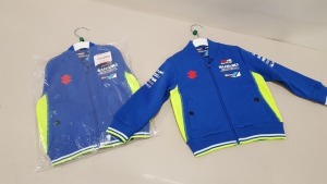 19 X BRAND NEW SUZUKI OFFICIAL LICENSED PRODUCT ZIP UP JACKETS SIZE 24 -30 MONTHS AND 18-24 MONTHS