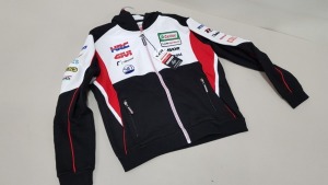 7 X BRAND NEW OFFICIAL TEAM HONDA MERCHANDISE SPONSORED ZIP UP JACKETS SIZE 12-13 YEARS