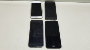 4 SMARTPHONES ALL FOR SPARES