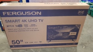 BRAND NEW FERGUSON 50 SMART 4K UHD TV