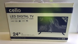 BRAND NEW CELLO 24 LED DIGITAL TV WITH BUILT IN SATELLITE TUNER