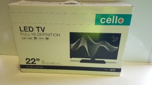 BRAND NEW CELLO 22 FULL HI-DEFINITION TV WITH SATELLITE TUNER INCLUDED