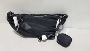 10 X BRAND NEW TOPSHOP BLACK HANDBAGS WITH SMALL PURSE RRP £22.00 (TOTAL RRP £220.00)