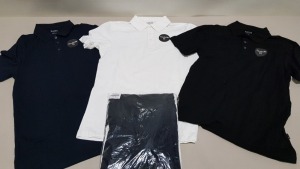 60 X BRAND NEW BURTON MENSWEAR MUSCLE FIT POLO SHIRTS IN NAVY, WHITE AND BLACK SIZE MEDIUM RRP £32.00 (TOTAL RRP £1800.00)