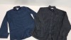 26 PIECE MIXED TOPMAN CLOTHING LOT CONTAINING CHARCOAL LONG SLEEVED DENIM SHIRTS AND NAVY SLIM FIT SHIRTS SIZE XS AND MEDIUM (TOTAL RRP £930.00)