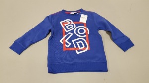 40 X BRAND NEW OUTFIT KIDS BLUE SWEATSHIRTS AGE 3-4 YEARS