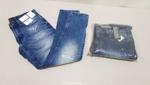 13 X BRAND NEW BURTON MENSWEAR STRETCH TAPERED DENIM JEANS IN VARIOIUS SIZES