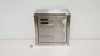 4 X ""THE BUTTLER CO LTD"" STAINLESS STEEL WALL MOUNTED CIGARETTE BINS (IN 1 FULL CARTON)