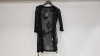 20 X BRAND NEW VILLA CLOTHES VIROXANNE KIMONO BLACK / GACQUARD CARDIGAN SIZE MEDIUM RRP £32.00 (TOTAL RRP £640.00)