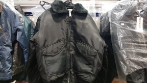 4 X BRAND NEW FLYMANS JACKETS WITH FUR COLLAR SIZE 12-13 YEARS