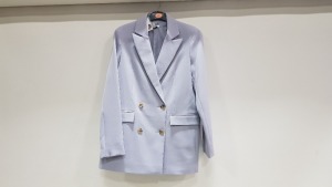 10 X BRAND NEW TOPSHOP LYLAC BUTTONED BLAZERS UK SIZE 14 AND 16 RRP £59.00 (TOTAL RRP £590.00)