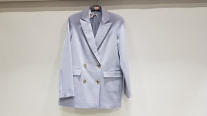 10 X BRAND NEW TOPSHOP LYLAC BUTTONED BLAZERS UK SIZE 14 AND 16 RRP £59.00 (TOTAL RRP £590.00)