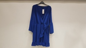 16 X BRAND NEW MISS SELFRIDGE OPEN BUST BLUE DRESSES UK SIZE 14 AND 16 RRP £35.00 (TOTAL RRP £560.00)