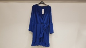 13 X BRAND NEW MISS SELFRIDGE OPEN BUST BLUE DRESSES UK SIZE 14 AND 16 RRP £35.00 (TOTAL RRP £455.00)