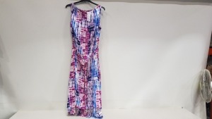 16 X BRAND NEW EVANS MULTI COLOURED LONG DRESSES UK SIZE 22 RRP £42.00 (TOTAL RRP £672.00)