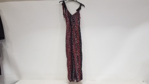 13 X BRAND NEW TOPSHOP FLOWER DETAILED MULTI COLOURED JUMPSUITS UK SIZE 4 RRP £39.00 (TOTAL RRP £507.00)