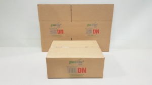 APPROX 480 X BRAND NEW CARDBOARD BOXES ON A FULL PALLET - ASSEMBLED SIZE PER BOX - 42 X 34 X 18 CM - 32 PACKS OF 15