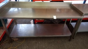 1 X STAINLESS STEEL PREP TABLE (70 X 175CM)