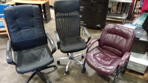 3 X OFFICE CHAIRS