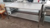 1 X STAINLESS STEEL FOOD PREP TABLE 60 X 180CM