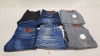 6 X PAIRS OF BRAND NEW G-STAR RAW JEANS IN VARIOUS STYLES & COLOURS IE. LIGHT BLUE, DARK BLUE, GREY AND BLACK - RRP £480 - SIZE 34