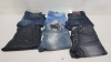 6 X PAIRS OF BRAND NEW G-STAR RAW JEANS IN VARIOUS STYLES & COLOURS IE. LIGHT BLUE, DARK BLUE, GREY AND BLACK - RRP £480 - SIZE 30