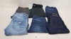 6 X PAIRS OF BRAND NEW G-STAR RAW JEANS IN VARIOUS STYLES & COLOURS IE. LIGHT BLUE, DARK BLUE AND BLACK - RRP £480 - SIZE 29