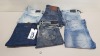 6 X PAIRS OF BRAND NEW G-STAR RAW JEANS IN VARIOUS STYLES & COLOURS IE. LIGHT BLUE & DARK BLUE - RRP £480 - SIZE 27