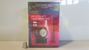 12 X BRAND NEW LOREAL REVITALIFT LASER RENEW DUO (REPLUMPS, REFIRMS AND REFINES) CONTAINING 50ML DAY AND 15ML EYE. - PICK LOOSE