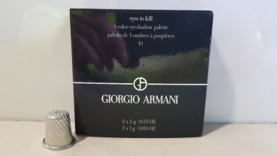 18 X BRAND NEW GIORGIO ARMANI 4 COLOUR EYE SHADOW PALETTE - IN 1 BOX