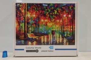 32 X BRAND NEW 1000 PC JIGSAW SETS - COLOURFUL WORLD DESIGN - IN ONE OUTER CARTON