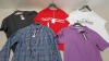 10 PIECE MIXED JACK WILLS CLOTHING LOT IN VARIOUS SIZES CONTAINING FORMAL SHIRTS, CREWNECK T SHIRTS AND POLO SHIRTS ETC