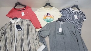 10 PIECE MIXED JACK WILLS CLOTHING LOT CONTAINING CREWNECK T SHIRTS IN VARIOUS STYLES AND SIZES AND A SKIRT
