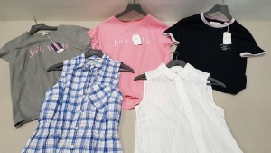 10 PIECE MIXED JACK WILLS CLOTHING LOT CONTAINING JACK WILLS DRESSES, JACK WILLS SHIRT VEST AND JACK WILLS T SHIRTS IN VARIOUS STYLES AND SIZES ETC